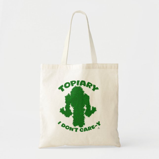 Bolsa Tote Topiary Slogan Toon Divertimento De Jardinagem Eng (Frente)