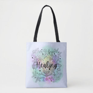 Bolsa Tote Toque de cicatrização da bruxa: Encantando Design
