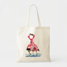 Bolsa Tote Toque de Flamingos Rosa