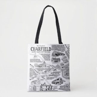 Bolsa Tote Toque de Mapa da Aldeia de Charfield