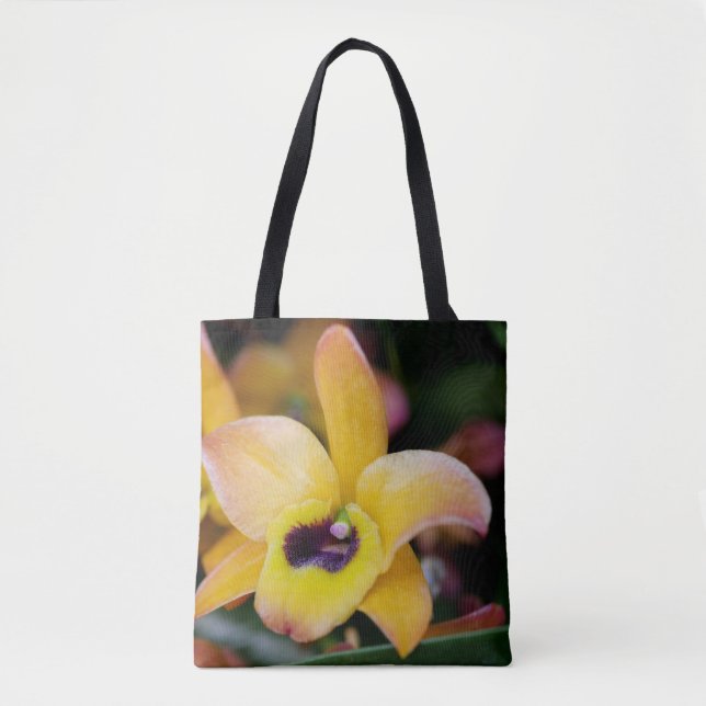 Bolsa Tote Toque de orquídea (Frente)