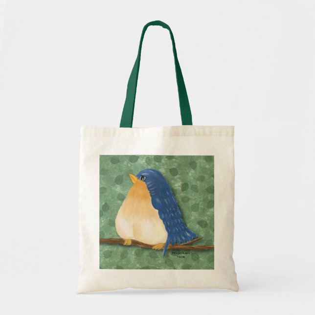 Bolsa Tote Toque de pintura Bluebird (Frente)