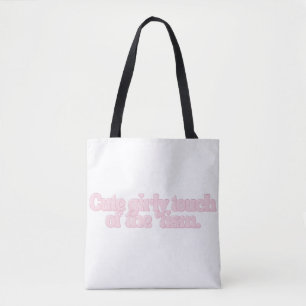 Bolsa Tote Toque Fofo e Feminino de 'Tismo Humor Estético Div