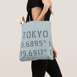 Bolsa Tote Tóquio Latitude e Longitude
