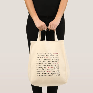 Bolsa Tote Torah Parshiot Parshas Leituras Semanais em Hebrai
