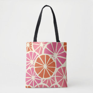 Bolsa Tote Toranjas (grapefruit), em pedaços, sem costura, d