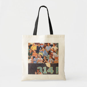 Bolsa Tote Torcida de Beisebol Antiga Assistindo a um Jogo