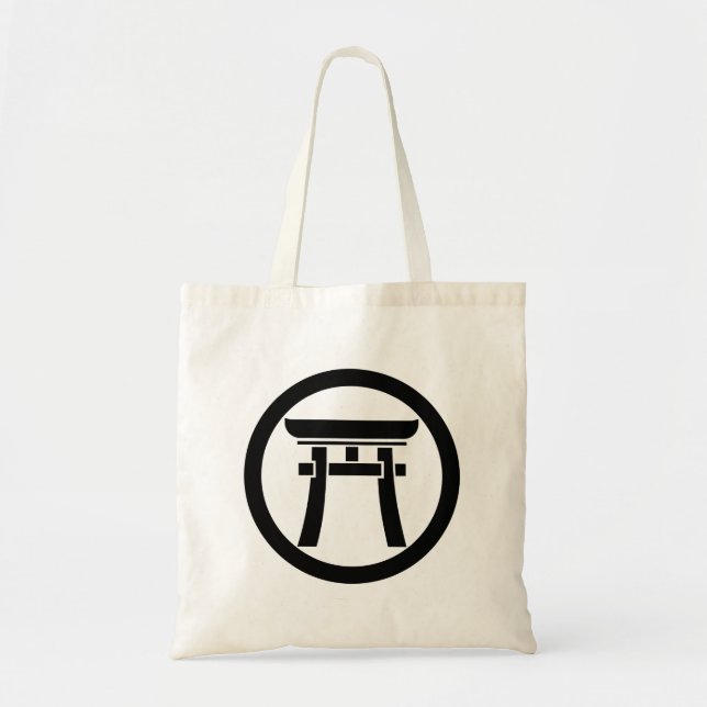 Bolsa Tote Torii em um círculo (Frente)