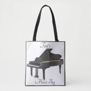 Bolsa Tote Tori's Piano Impressão Music Bag