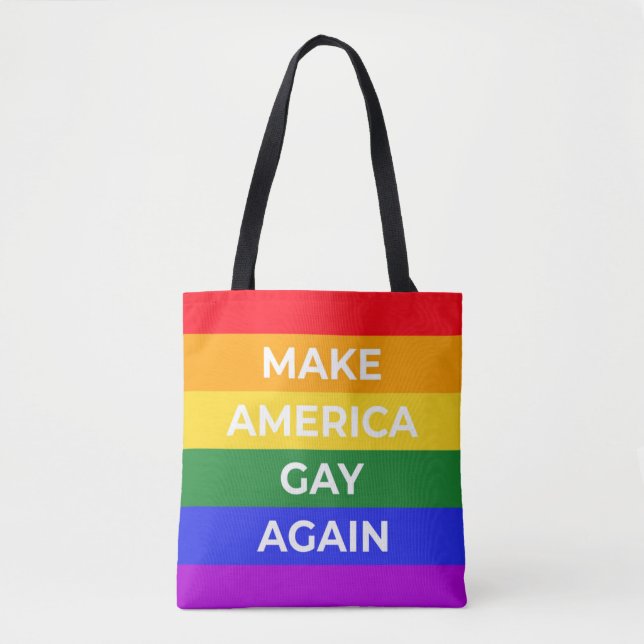 Bolsa Tote Tornar a América Gay novamente (Frente)