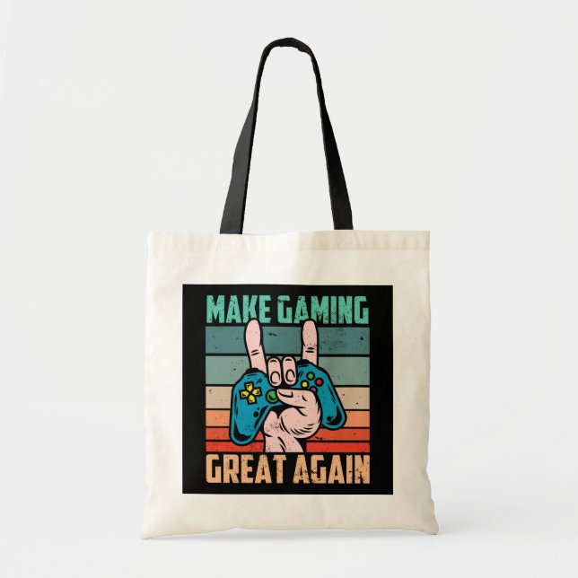 Bolsa Tote Tornar o Excelente de jogos novamente (Frente)