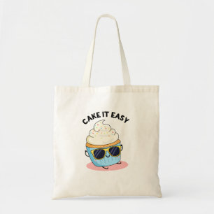 Bolsa Tote Torne fácil o trocadilho de Cupcake bonito