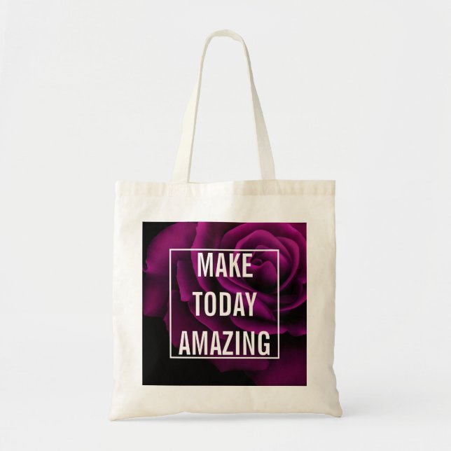 Bolsa Tote Torne o Rosa roxo incrível de hoje Inspiração (Frente)