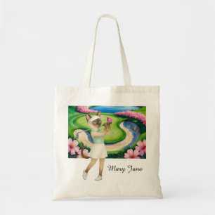 Bolsa Tote Torneio de Golfe para amantes de gatos siameses