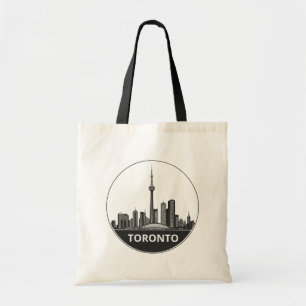 Bolsa Tote Toronto, Canadá Skyline Grande Estilizado