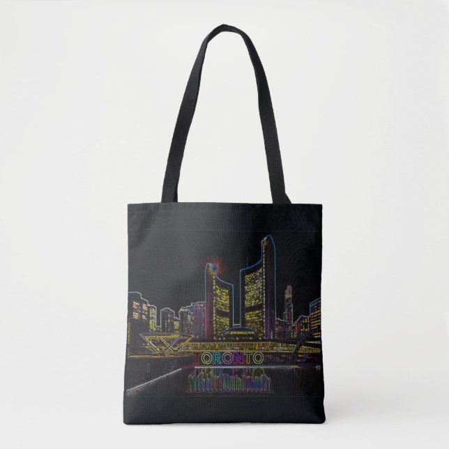 Bolsa Tote Toronto Skyline (Frente)