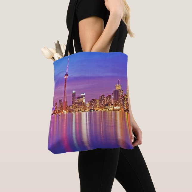 Bolsa Tote Toronto Skyline em Dusk (Close Up)