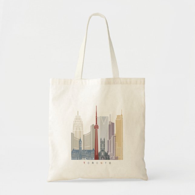 Bolsa Tote Toronto skyline poster (Frente)