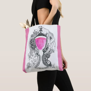 Bolsa Tote Torrada de Vidro de rico para Team Yalta