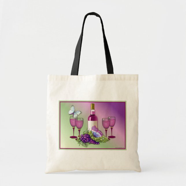 Bolsa Tote Torrada de Vinho e Uva (Frente)