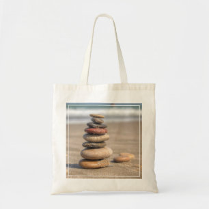Bolsa Tote Torre de pedra na praia
