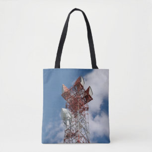 Bolsa Tote Torre de telecomunicações micro-ondas