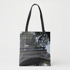 Bolsa Tote Torre Eiffel através da sacola das árvores