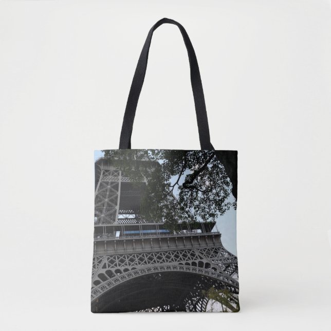 Bolsa Tote Torre Eiffel através da sacola das árvores (Frente)