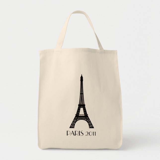 Bolsa Tote Torre Eiffel de Paris (Frente)