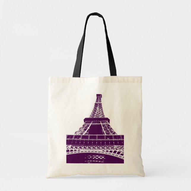 Bolsa Tote torre Eiffel do saco do pop art: Paris (Frente)