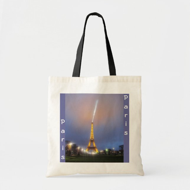 Bolsa Tote Torre Eiffel Em Dusk (Frente)