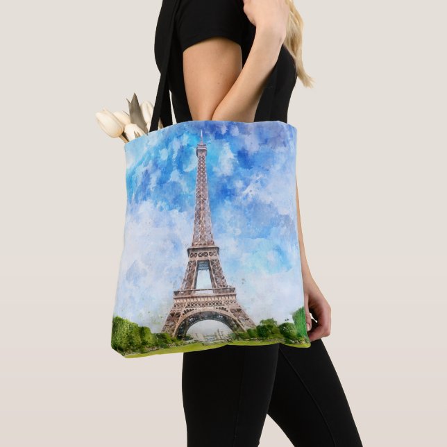 Bolsa Tote Torre Eiffel em Paris n.o 1 (Close Up)