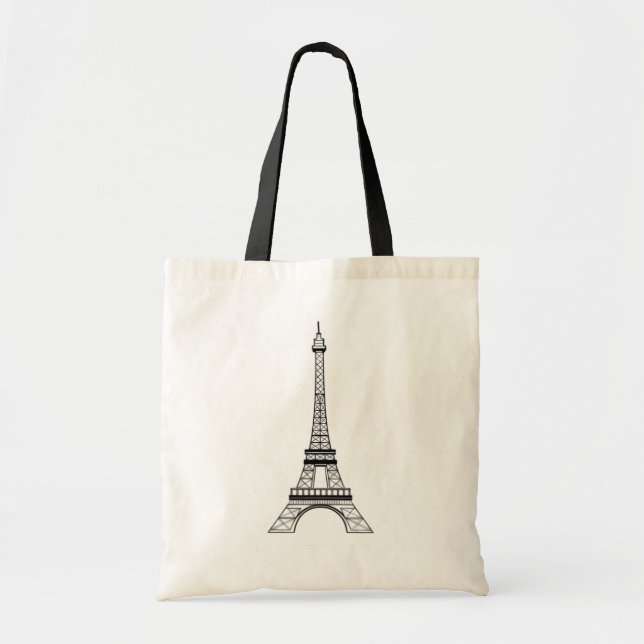 Bolsa Tote Torre Eiffel Parisiense Moderna Paris Francês (Frente)