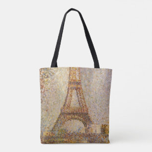 Bolsa Tote Torre Eiffel por Georges Seurat, Arte Fino Antigo