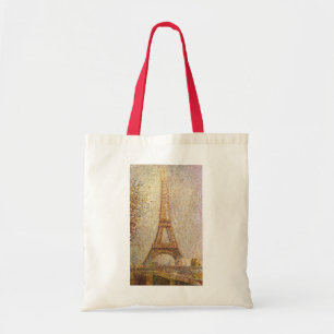 Bolsa Tote Torre Eiffel por Georges Seurat, belas artes do