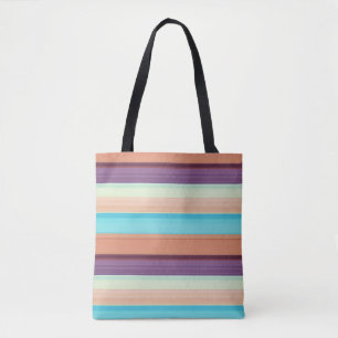 Bolsa Tote Torres castanhos-azuis