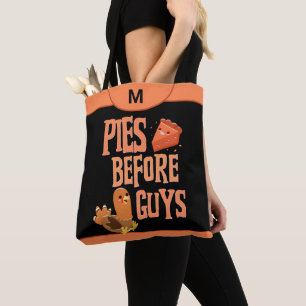 Bolsa Tote Tortas Antes do Monograma de Ação de Graças da 