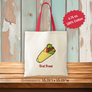 Bolsa Tote Tortilla Sandwich Wrap Tote Bag