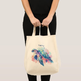 Bolsa Tote Tortoise e baleia personalizadas