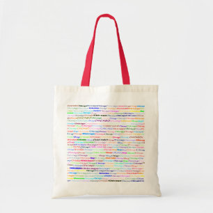 Bolsa Tote Tota Bag de Orçamento do Design de texto II de Chi