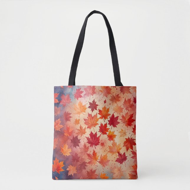 Bolsa Tote Tota de Aquarela de Autumn Bliss (Frente)