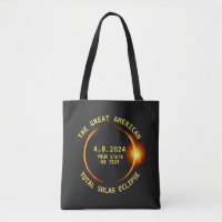 Total Solar Eclipse 4.8.2024 Texto Personalizado E