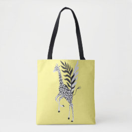 Bolsa Tote totbag jaune wildlife friendship