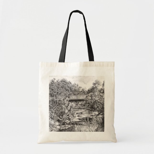 Bolsa Tote Tote Bag - 'Através da Cidade de Bustling..' (Frente)