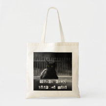 Tote Bag "Black Cats Welcome" - Trick or Tratat Ba