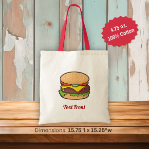 Bolsa Tote Tote Bag Cheeseburger