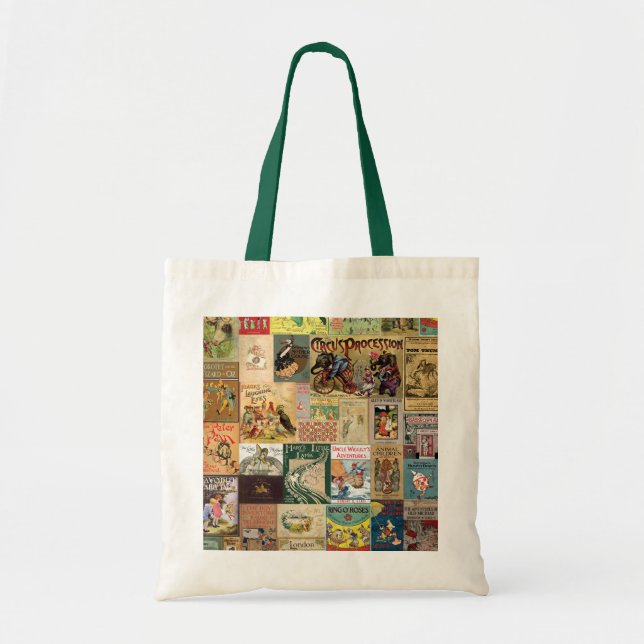 Bolsa Tote Tote Bag - Cobrir de livros infantis (Frente)