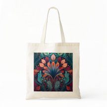 Tote Bag com Art Nouveau design.