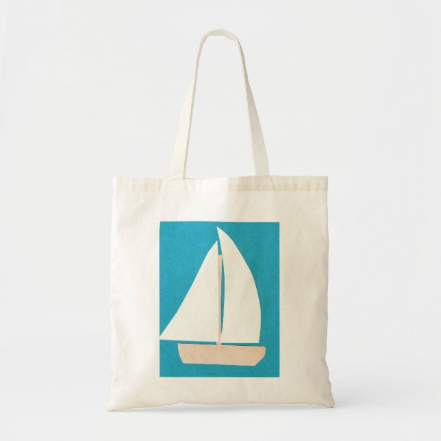 Bolsa Tote Tote Bag com Design de veleiro (Frente)