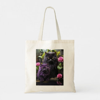 Bolsa Tote Tote Bag com Ilustração de Cat